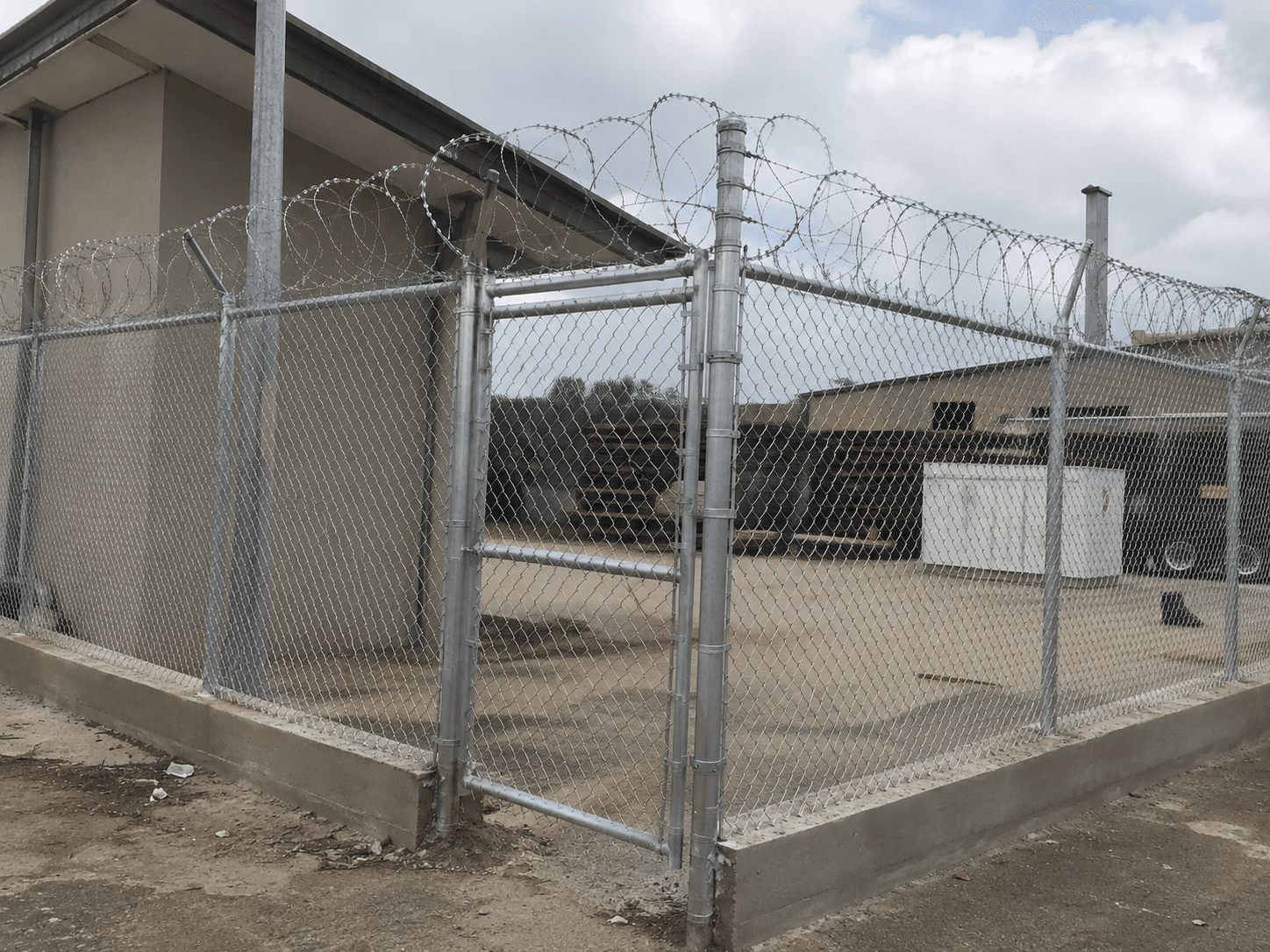 Chain-Link and Razor-Wire Equipment Security Enclosure, project image 2